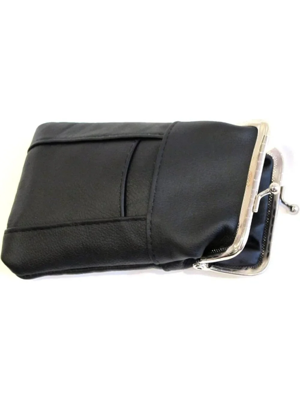 Genuine Leather Cigarette Case & Lighter Holder - Slim, Durable, Kiss Lock